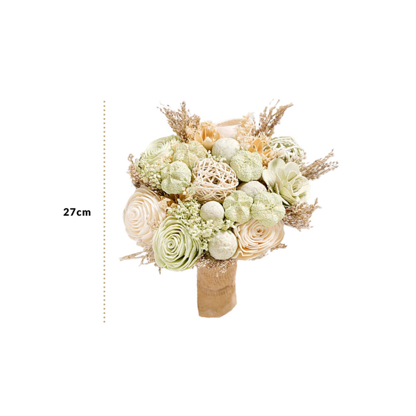 Natural Dried Floral Bouquet Green