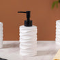 Ripple Design Bathroom Set Of 3 White