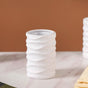 Ripple Design Bathroom Set Of 3 White