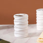Ripple Design Bathroom Set Of 3 White