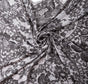 Black And White Printed Floral Square Scarf