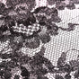Black And White Printed Floral Square Scarf