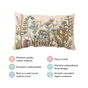 Blossom Delight Throw Pillow Cover 19x11 Inch