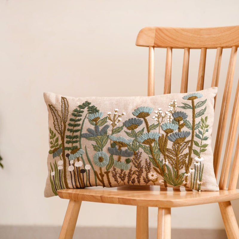 Blossom Delight Throw Pillow Cover 19x11 Inch