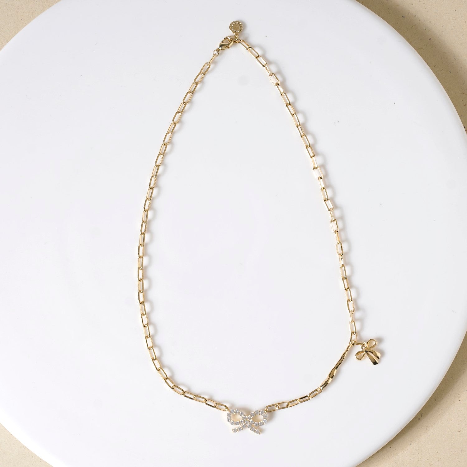 5 Bow Charm Necklace main image 1