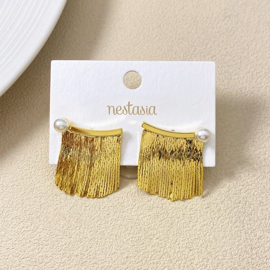 Jewellery Online Premium Bundle Tassels Earrings Gold With Pearl jewellery-online-premium-bundle-tassels-earrings-gold-with-pearl