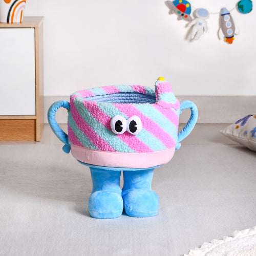 Candy Swirl Plush Basket With Feet