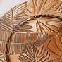Leaf Embossed Charger Plate Set Of 6 12 Inch - Charger plates, decorative plates, plates set of 6, service plates, under plates, gold charger plates