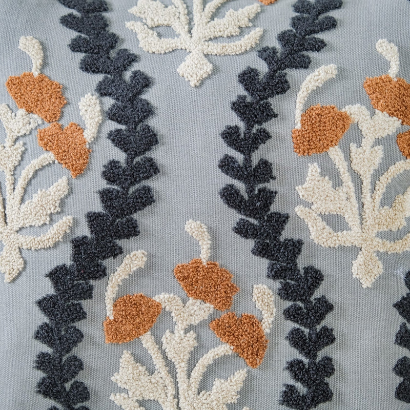 Botanical Beauty Cotton Pillow Cover 15x15 Inch