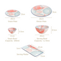 Pastel 22 Piece Dinner Set For 6