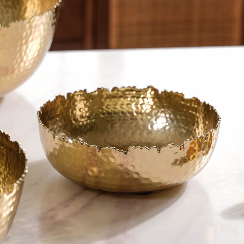 Traditional Urli Bowl Gold Set Of 3