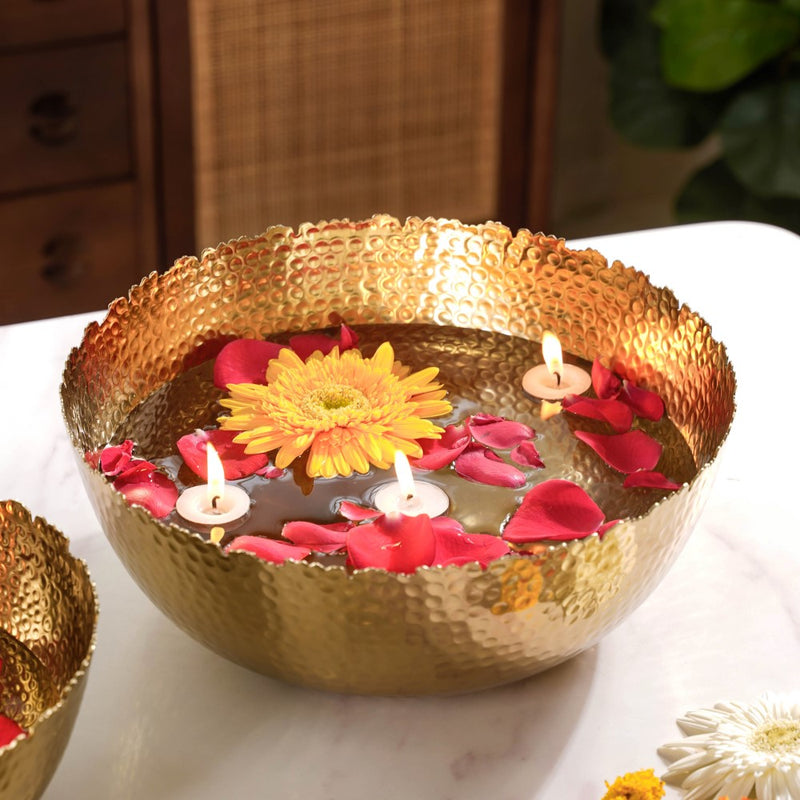 Traditional Urli Bowl Gold Set Of 3