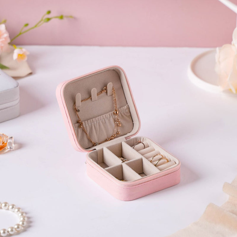 Mini Jewellery Storage Box Pink