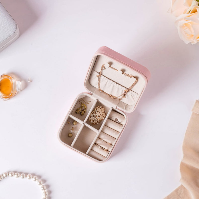 Mini Jewellery Storage Box Pink