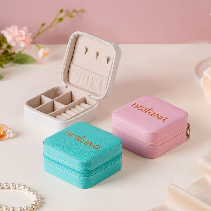 Mini Jewellery Storage Box Pink