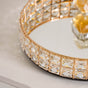 Opulent Circle Mirror Tray Large