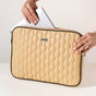 Multi Functional Water Resistant Laptop Sleeve Beige