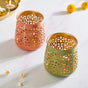 Cutwork Tealight Candle Holder Set Of 2
