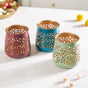 Festive Tealight Candle Holder Set Of 3 - Festive Candle Holder, Tealight Holder Set, Decorative Candle Holder, Festive Home Decor