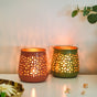 Cutwork Tealight Candle Holder Set Of 2
