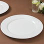 Riona Ceramic Dinner Plate White 12 Inch - Serving plate, rice plate, ceramic dinner plates| Plates for dining table & home decor