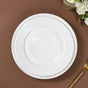 Riona Ceramic Dinner Plate White 12 Inch - Serving plate, rice plate, ceramic dinner plates| Plates for dining table & home decor