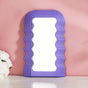 Wavy Decorative Mirror Purple
