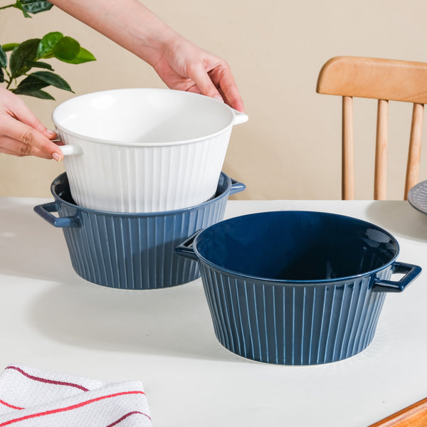Royal Soup Bowl - Bowl, ceramic bowl, serving bowls, noodle bowl, salad bowls, bowl for snacks, baking bowls, large serving bowl, bowl with handle | Bowls for dining table & home decor