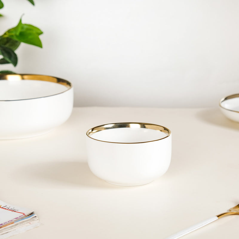 VERA White Bowls - Bowl, ceramic bowl, serving bowls, noodle bowl, salad bowls, bowl for snacks, large serving bowl | Bowls for dining table & home decor