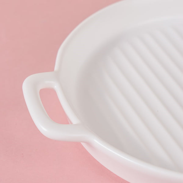 White Oven Plate Small