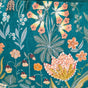 Floral Whimsy Dark Green Embroidered Cushion Cover 20x14 Inch