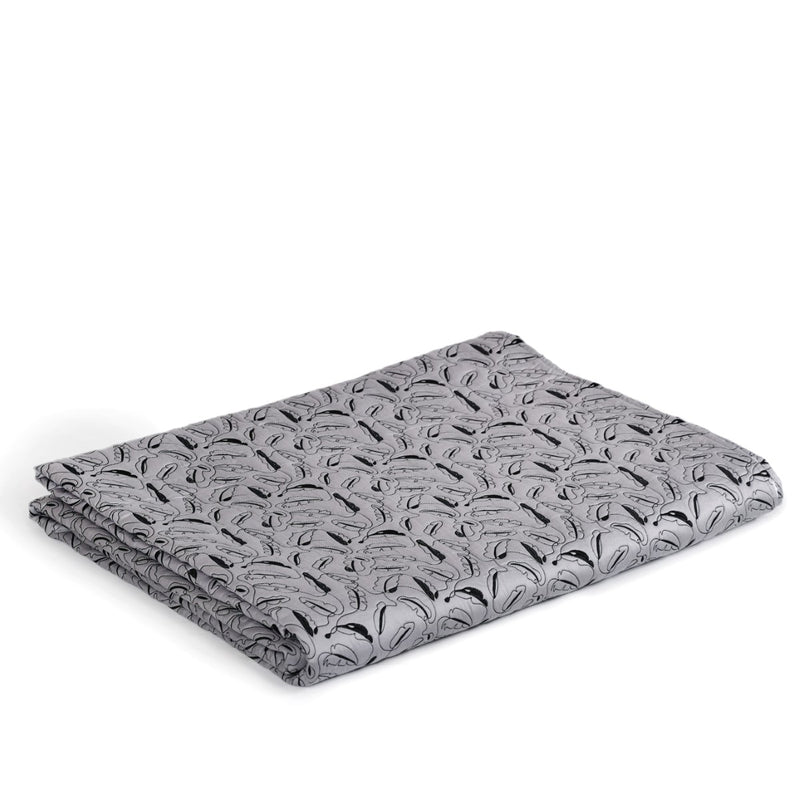Designer King Size Bed Cover Grey