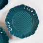 Luxe Moroccan Round Dinner Plate Dark Green Set Of 4 10 Inch - Dinner plates, ceramic dinner plates, floral dinner plates, blue plates, round plates