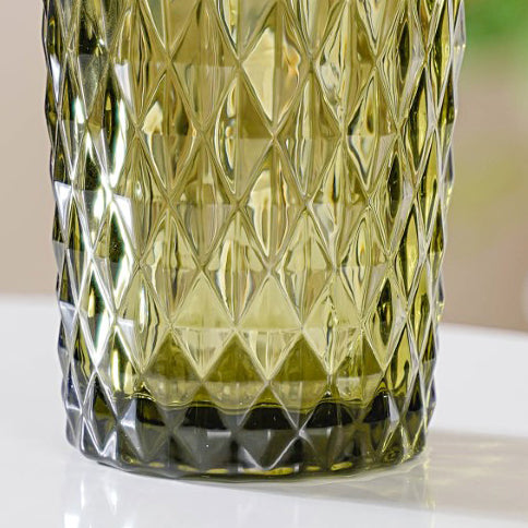 Green Textured Drinkware Set of 4