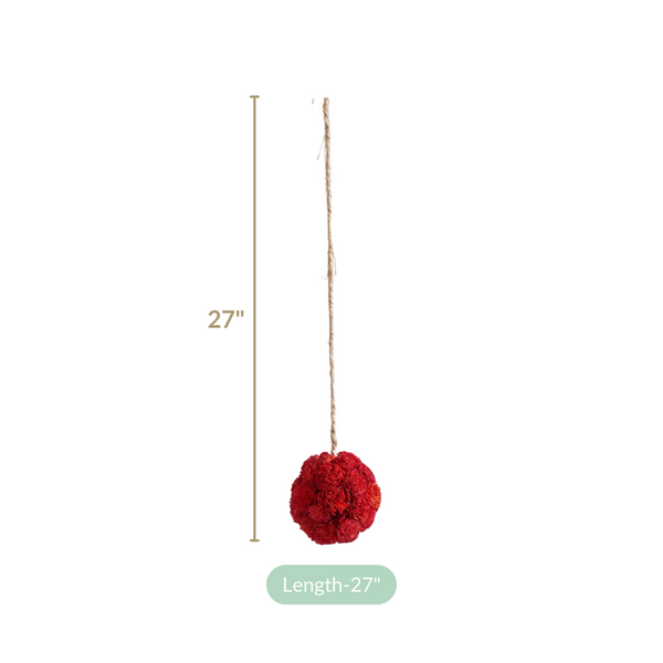 Eco-friendly Wall Hanging For Home Set of 4 Red