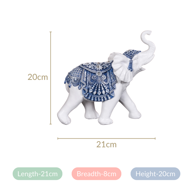 White Elephant Figurine