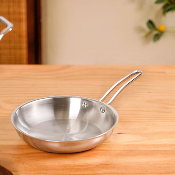 Extra Thick Tri Ply Stainless Steel Fry Pan 1000ml