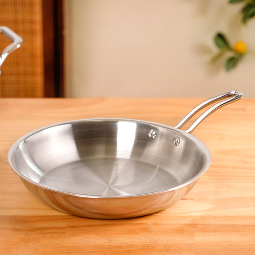 Extra Thick Tri Ply Stainless Steel Fry Pan 2000ml