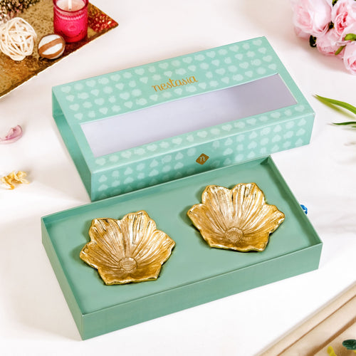 Floral Muse Decorative Trinket Bowl Set Of 2