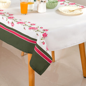 Floral Rouge Luxe 6 Seater Table Cloth 207x160cm