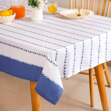 Florina 6 Seater Pure Cotton Tablecloth 215x167cm