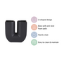 Modern U-Shaped Flower Vase Black