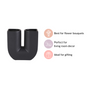 Modern U-Shaped Flower Vase Black