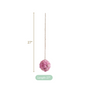 Sustainable Flower Wall Hanging Decor Set of 4 Pink