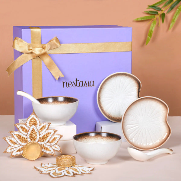 Rustic Crockery Gift Set of 9