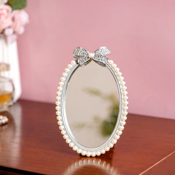 Glittery Bow Mirror Small 4x6