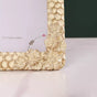 Honeycomb Gold Frame Large 9"x7" - geometric horse decor, gold horse statue, modern animal art, contemporary home accents
