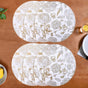 Golden Bloom Dinner Table Mat Set Of 6