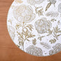 Golden Bloom Dinner Table Mat Set Of 6