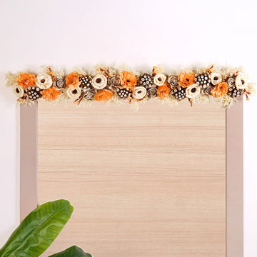 Handmade Door Toran With Orange Sola Flower